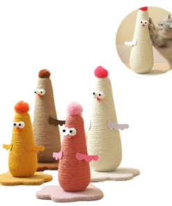 Elosung Chick Cat Scratching Post with Sisal Rope - Image 6