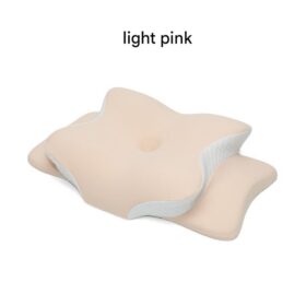 Elosung Butterfly Memory Foam Pillow, Light Pink – image 1