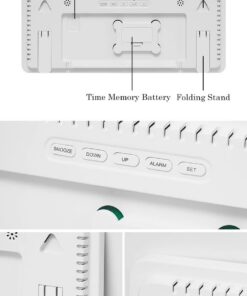 Elosung Large LED Clock with Remote & Humidity - Image 9