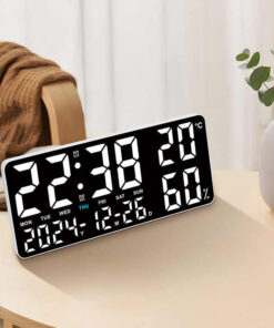 Elosung Large LED Clock with Remote & Humidity - Image 11