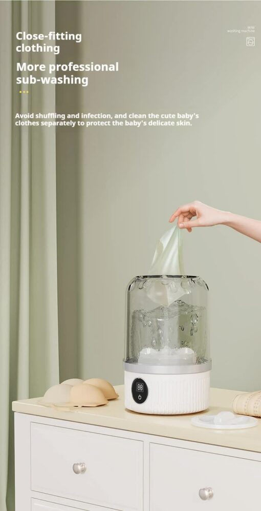 Elosung Mini Washing Machine with USB-C Charging – image 7