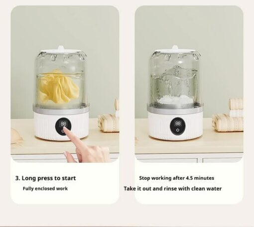 Elosung Mini Washing Machine with USB-C Charging – image 11