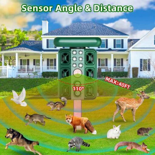 Elosung Solar Animal Repeller with Motion Sensor – image 3