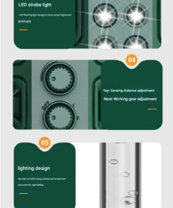 Elosung Solar Animal Repeller with Motion Sensor - Image 8