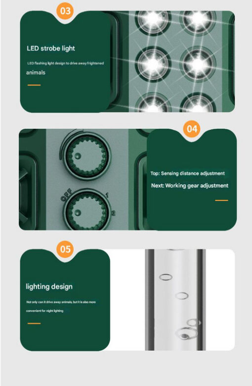 Elosung Solar Animal Repeller with Motion Sensor – image 8