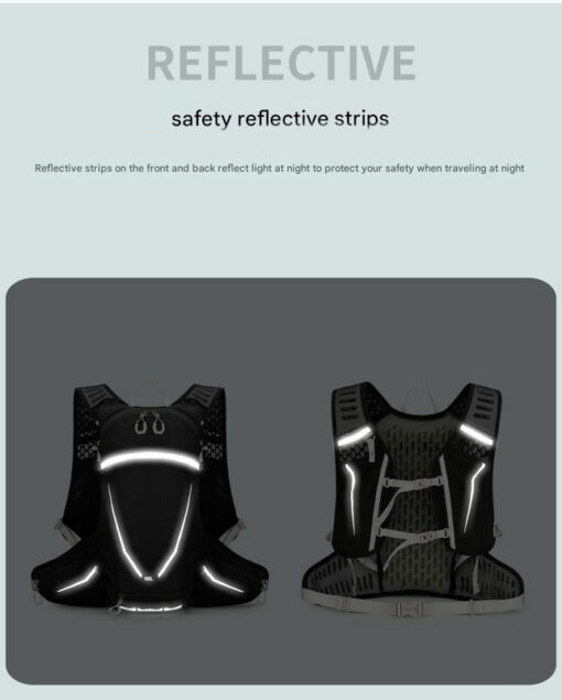 Elosung 16L Cycling Backpack with Reflective Strips – image 6