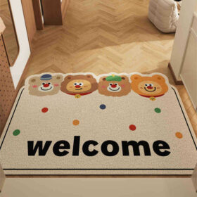 Elosung PVC Coil Entrance Mats Set of 2 Cartoon – image 1