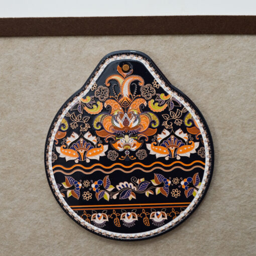 Elosung Set of 4 Embossed Ceramic Paddle Mats – image 1