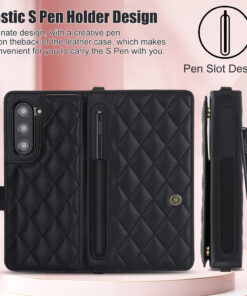 Elosung Z Fold5 Wallet Case with Crossbody Strap - Image 7