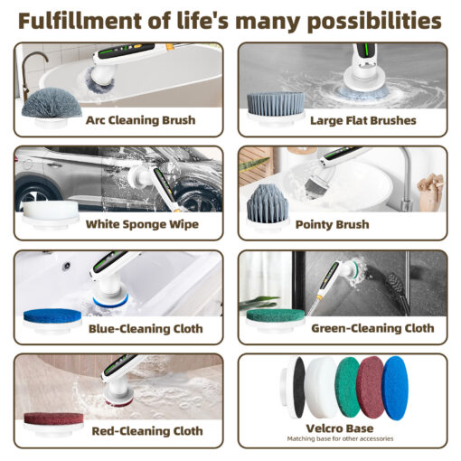 Elosung Electric Cleaning Brush with Smart Sensing – image 2