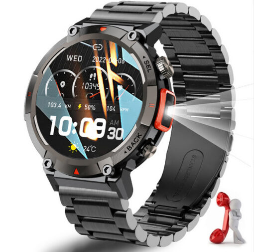 V888-ELOSUNG28597-202505151740-00.jpg Elosung Outdoor Smartwatch with Flashlight – image 1