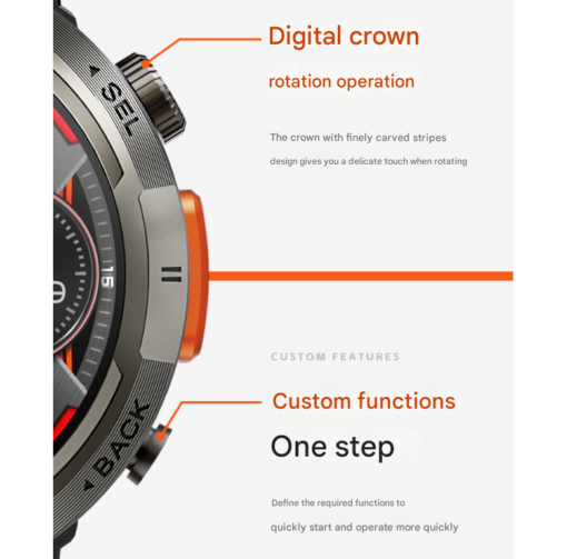 Elosung Outdoor Smartwatch with Flashlight – image 3