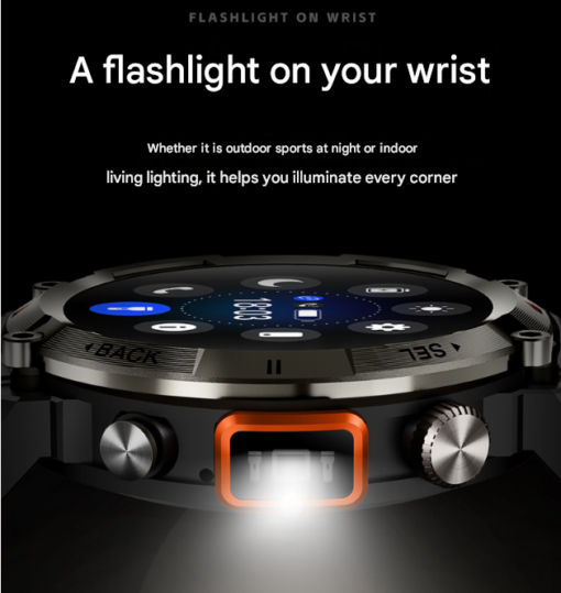 Elosung Outdoor Smartwatch with Flashlight – image 4
