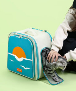 Elosung Expandable Pet Carrier Backpack Breathable Mesh - Image 3