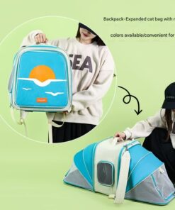 Elosung Expandable Pet Carrier Backpack with Mesh - Image 2