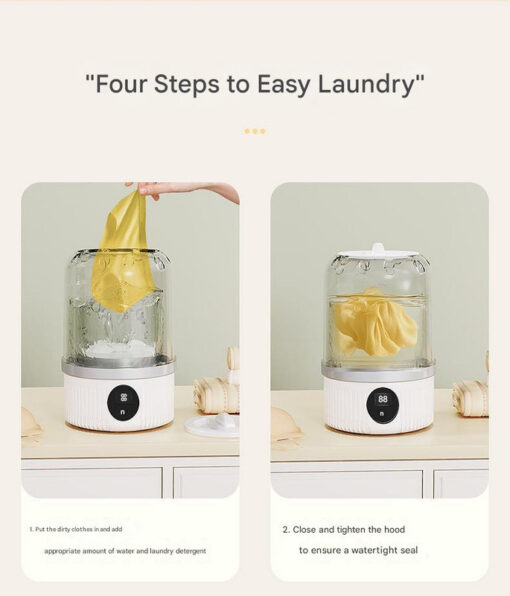 Elosung Mini Washing Machine USB Rechargeable – image 7