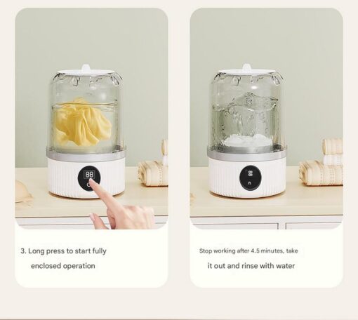 Elosung Mini Washing Machine USB Rechargeable – image 8