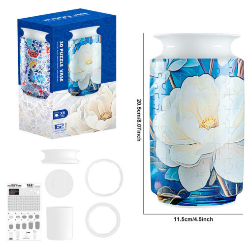 Elosung 3D Puzzle Vase with Waterproof Liner – image 5