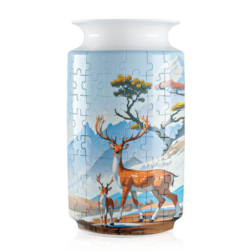 Elosung 3D Puzzle Vase with Waterproof Liner – image 1