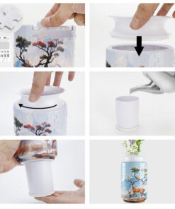 Elosung 3D Puzzle Vase with Waterproof Liner - Image 7