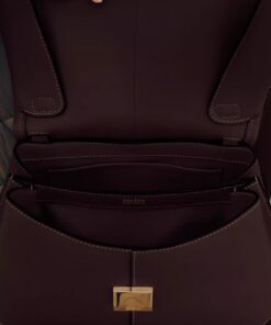 Elosung Cowhide Leather Satchel with Top Handle - Image 3