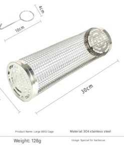 Elosung Rolling BBQ Grill Basket Set, 304 Stainless Steel - Image 5