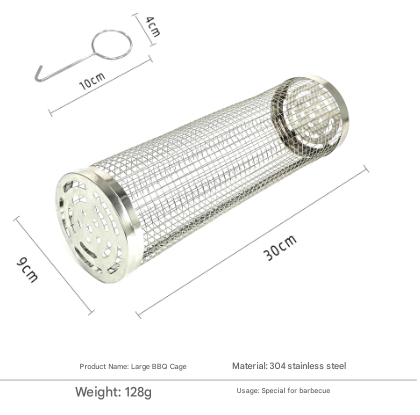 Elosung Rolling BBQ Grill Basket Set, 304 Stainless Steel – image 5