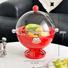 Elosung Covered Fruit Bowl with Flip Lid – image 1