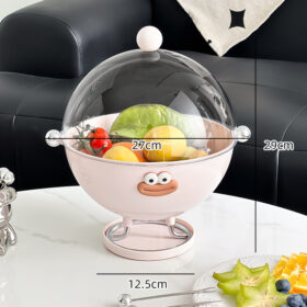 Elosung Covered Fruit Bowl with Flip Lid – image 1