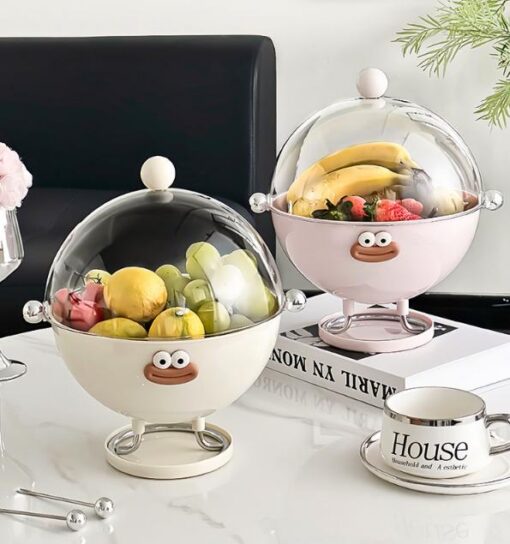 Elosung Covered Fruit Bowl with Flip Lid – image 2