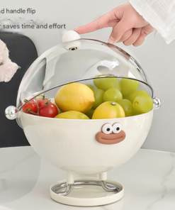 Elosung Covered Fruit Bowl with Flip Lid - Image 3