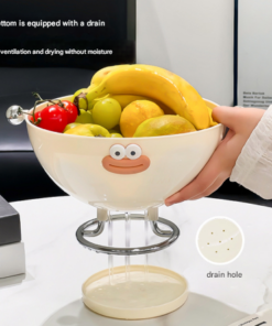 Elosung Covered Fruit Bowl with Flip Lid - Image 5