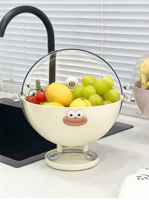 Elosung Covered Fruit Bowl with Flip Lid – image 8