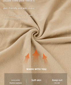 Elosung Wearable Fleece Sleeping Bag with Hood - Image 7