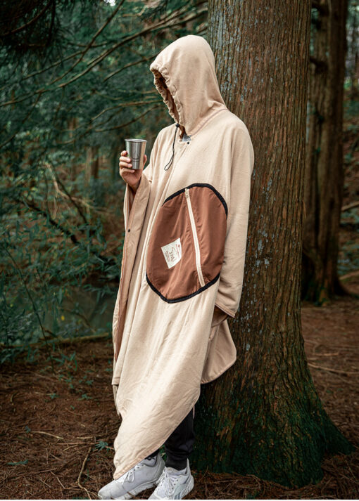 Elosung Wearable Fleece Sleeping Bag with Hood – image 9