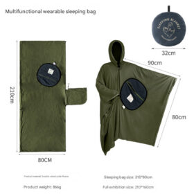 Elosung Wearable 4-in-1 Fleece Sleeping Bag – image 1