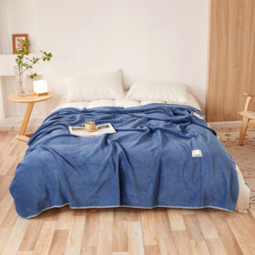 Elosung Dual Sided Waffle Fleece Blanket – image 1