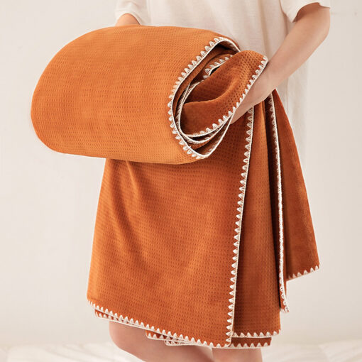 Elosung Dual Sided Waffle Fleece Blanket – image 3