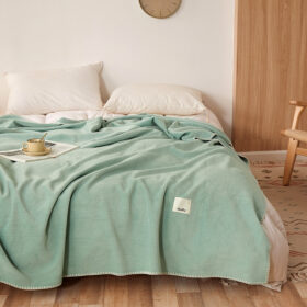 Elosung Two-Sided Waffle Fleece Blanket 200 x 230 cm – image 1