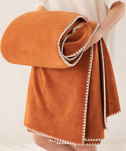 Elosung Dual Sided Waffle & Plush Fleece Blanket - Image 3