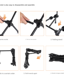 Elosung Folding Camping Chair Adjustable Height - Image 6