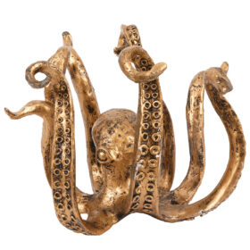 Elosung Gold Octopus Resin Mug Holder – image 1