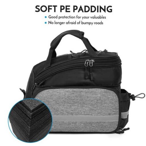Elosung Padded Waterproof Rear Rack Bag – image 2