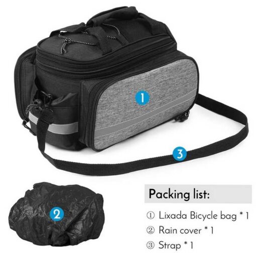 Elosung Padded Waterproof Rear Rack Bag – image 4