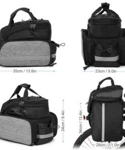 Elosung Padded Waterproof Rear Rack Bag - Image 5