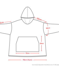Elosung Wearable Blanket Hoodie with Giant Pocket - Image 3