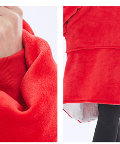 Elosung Wearable Blanket Hoodie with Giant Pocket - Image 4