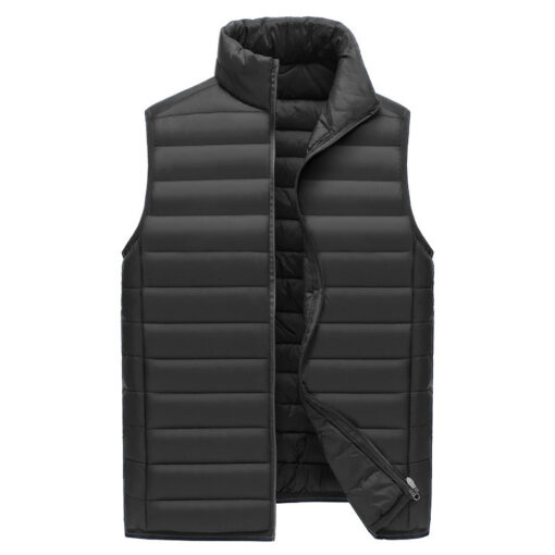 V888-ELOSUNG33603-202507021003-00.jpg Elosung Men's Lightweight Black Puffer Vest – image 1