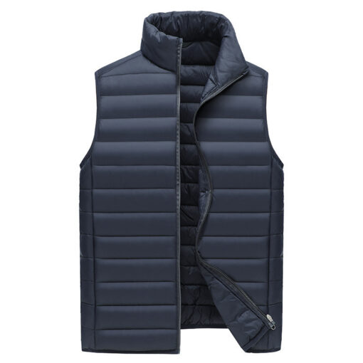 V888-ELOSUNG33622-202507021010-00.jpg Elosung Men's Lightweight Puffer Vest, Stand Collar – image 1