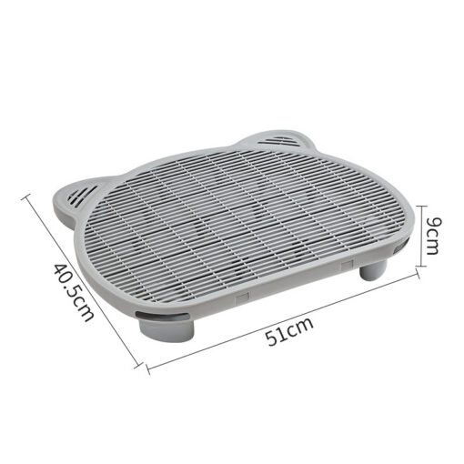 V888-ELOSUNG33926-202509220954-00.jpg Elosung Grey Cat Litter Mat with Dual-Layer Tray – image 1